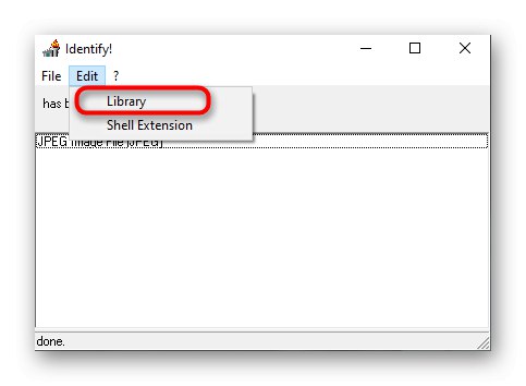 Придвижете се до изгледа на библиотеката за файлов формат в Идентифициране в Windows 10