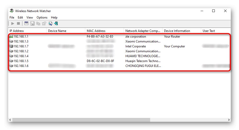 عرض قائمة بالعملاء اللاسلكيين عبر Wireless Network Watcher