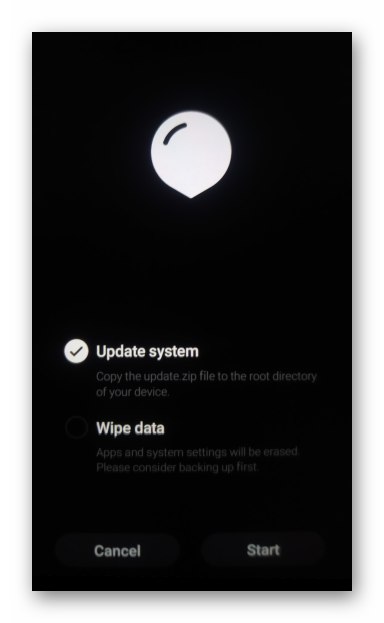 Meizu M3 Note стартира възстановяване за процедурата Hard Reset
