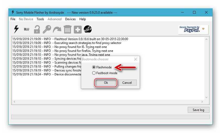 Firmware softvera Sony Xperia Z Flashtool Flashmode pomoću aplikacije bljeskalice