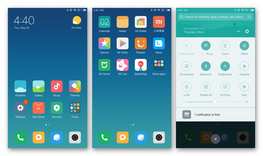 Xiaomi Redmi Note 3 MTK официално разработва MIUI след мигане чрез Flashstool