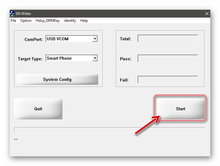 Xiaomi Redmi Note 3 MTK SN Writer започва работа с програма IMEI Repair (NVRAM)