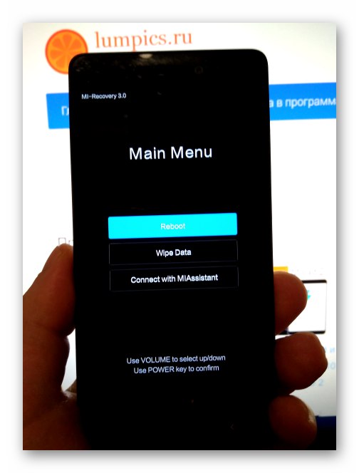 Xiaomi Redmi 3 Pro заводська середовище відновлення (рекавери) смартфона