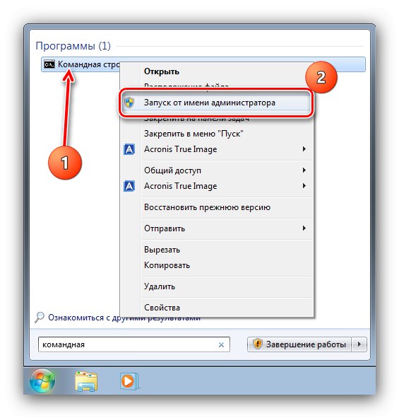 Zaženite orodje kot skrbnik, da prek ukazne vrstice skrijete pogone v sistemu Windows 7