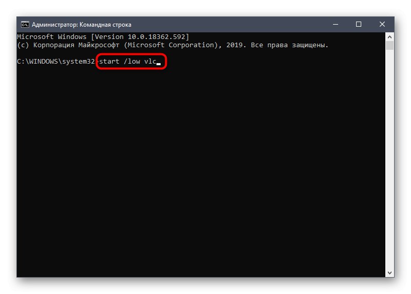 Spuštění programu pomocí příkazového řádku pro změnu priority v systému Windows 10