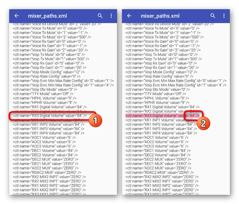 Iskanje niza RX Digital Volume v datoteki mixed_paths v sistemu Android
