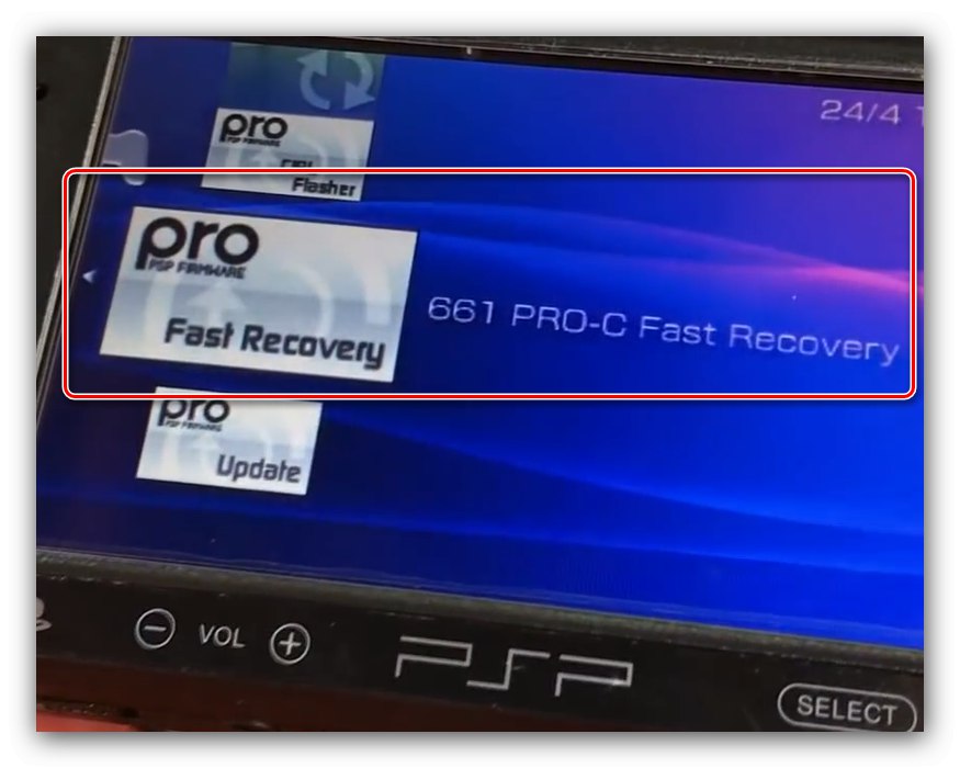 Ponovno pokretanje virtualnog firmvera nakon instaliranja CFW-a na PSP