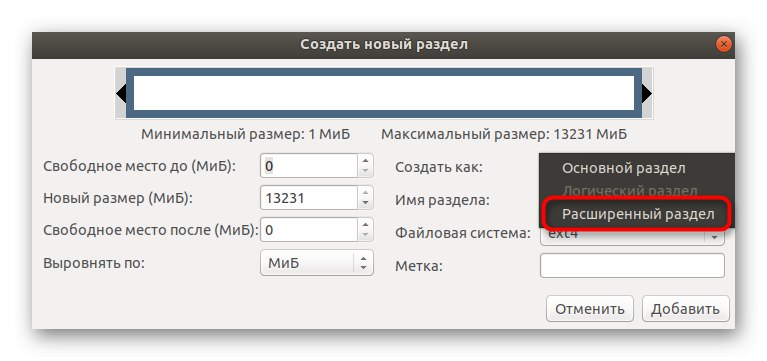 Vytvorenie predĺženého oddielu v systéme Linux pred inštaláciou systému Windows 10