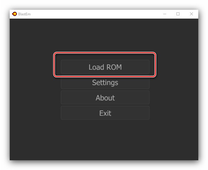 Відкриття ROM-образу в форматі MD в емуляторі BlastEm
