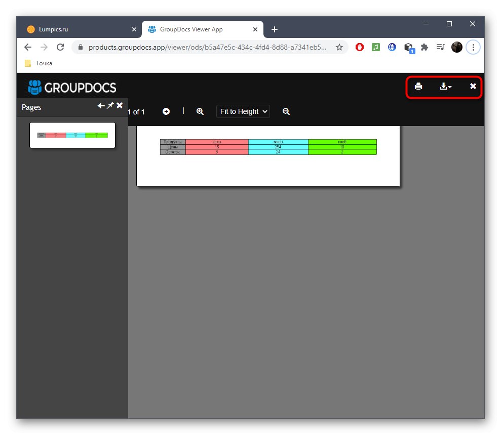 Pošiljanje preglednice za tiskanje prek spletne storitve GroupDocs
