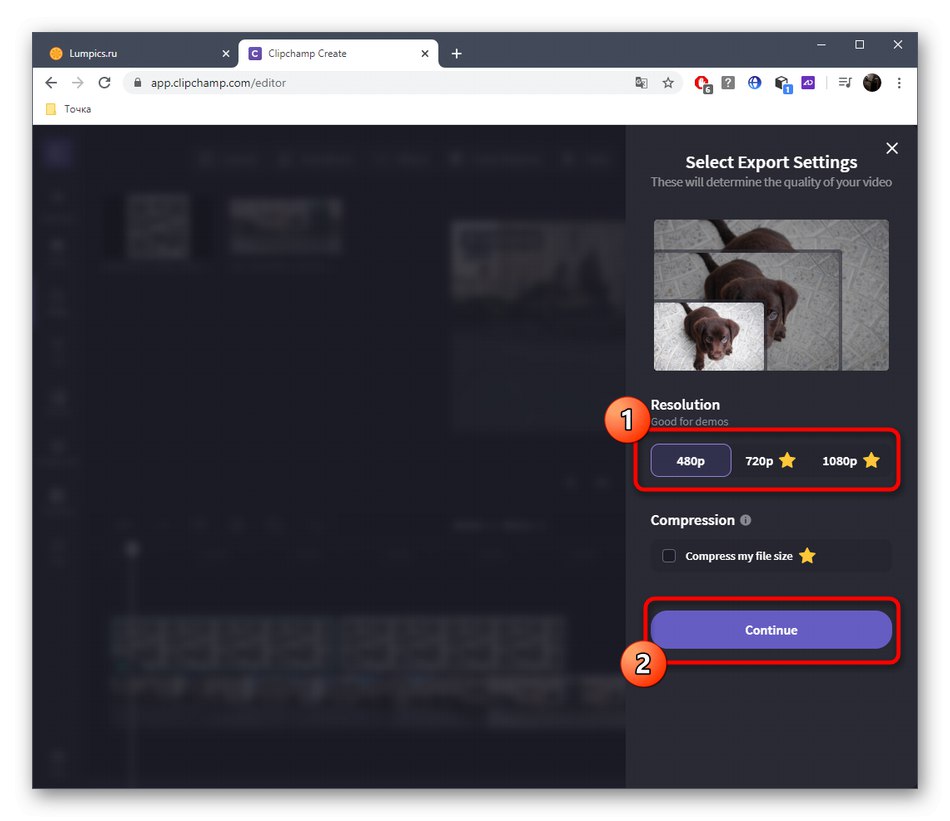 Ustawienia zapisywania wideo za pośrednictwem usługi Clipchamp Create