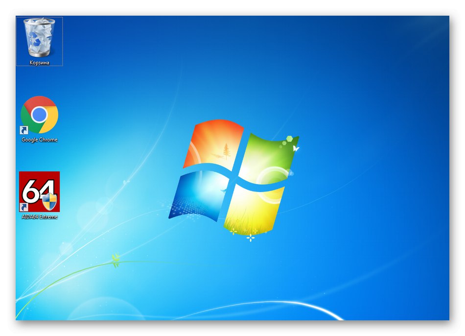 Rezultat spreminjanja velikosti ikon na namizju sistema Windows 7 prek kontekstnega menija