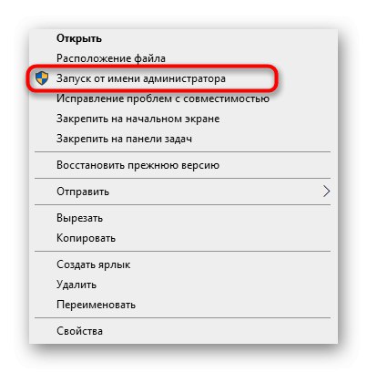 Ke spuštění programu jako správce použijte kontextovou nabídku Průzkumník