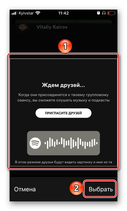 Naskenujte obrázek s kódem v mobilní aplikaci Spotify