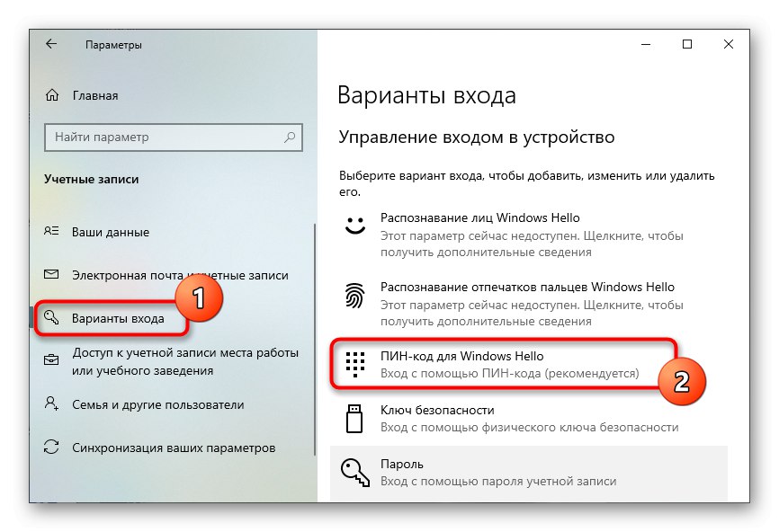 Przejdź do dodawania kodu PIN dla użytkownika w systemie Windows 10