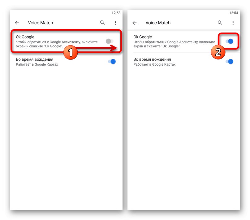 Povolení příkazu Ok Google v aplikaci Google v telefonu