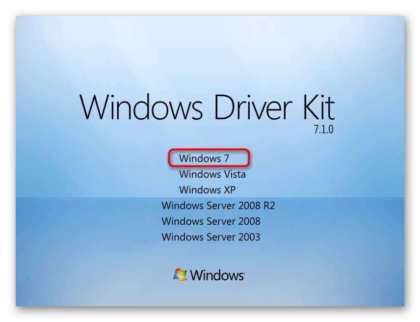 Избор на операционна система за инсталиране на инструмент за подписване на драйвери в Windows 7