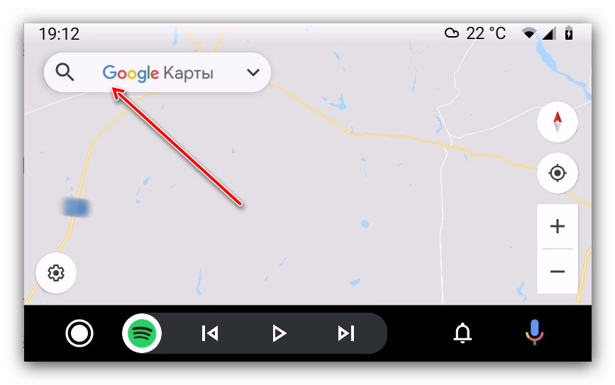 Poiščite zemljevide na glavni enoti avtomobila, da dobite navodila prek Android Auto
