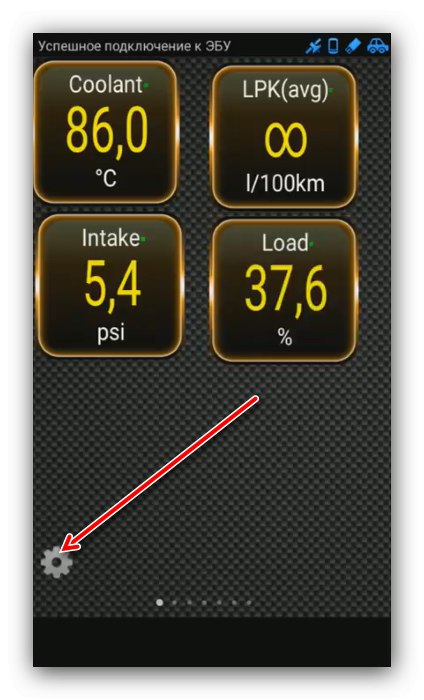 Odprite nadzorni meni, če želite uporabiti ELM327 v sistemu Android prek Torque Lite