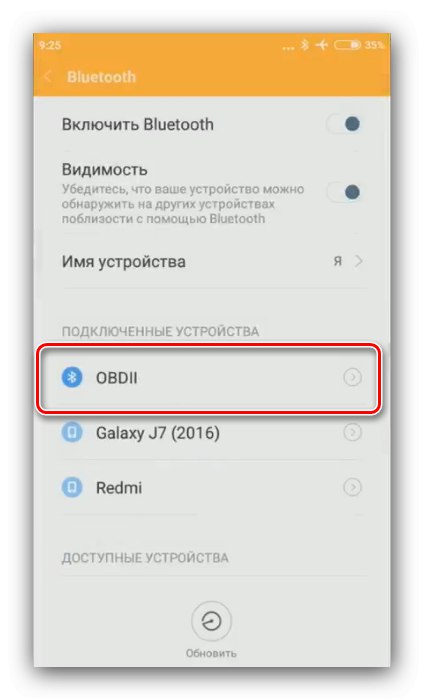 Končajte postopek povezave Bluetooth, če želite uporabiti ELM327 v sistemu Android