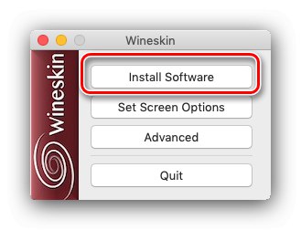 Ustaw aplikację Wineskin, aby używać jej w systemie macOS