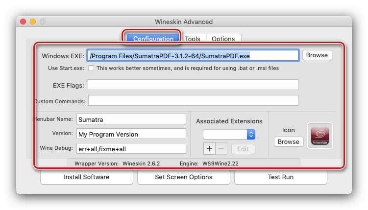 Zaawansowana konfiguracja aplikacji Wineskin do użytku w systemie macOS
