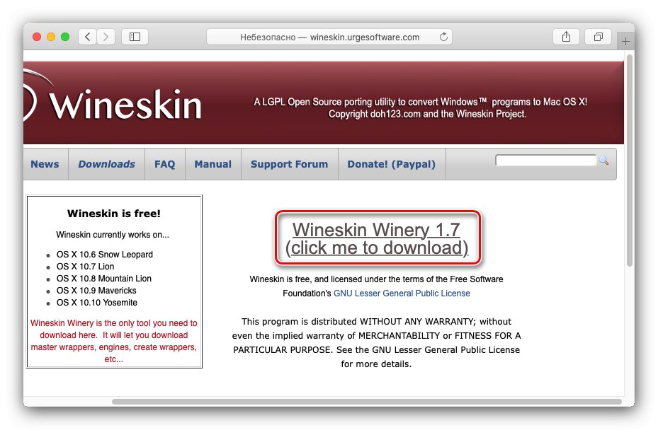 download wineskin winery for mac os x