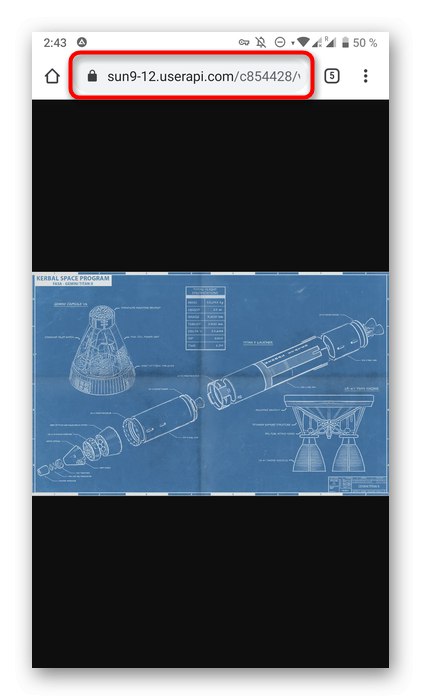 Prejdite na prezeranie odkazu na fotografiu vo VK na ďalšie stiahnutie do aplikácie Odnoklassniki