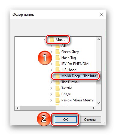 انتخاب پوشه موسیقی برای افزودن به برنامه Spotify PC