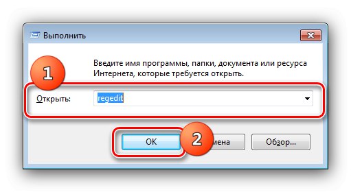 Pokrenite Uređivač registra nakon ponovnog dodjeljivanja nakon instalacije sustava Windows 7 ispod sustava Windows 7