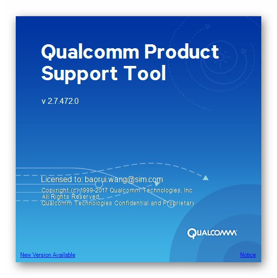 Za delo s pametnim telefonom Lenovo A6010 prenesite Qualcomm Tools Support Tools (QPST) 2.7.472.0