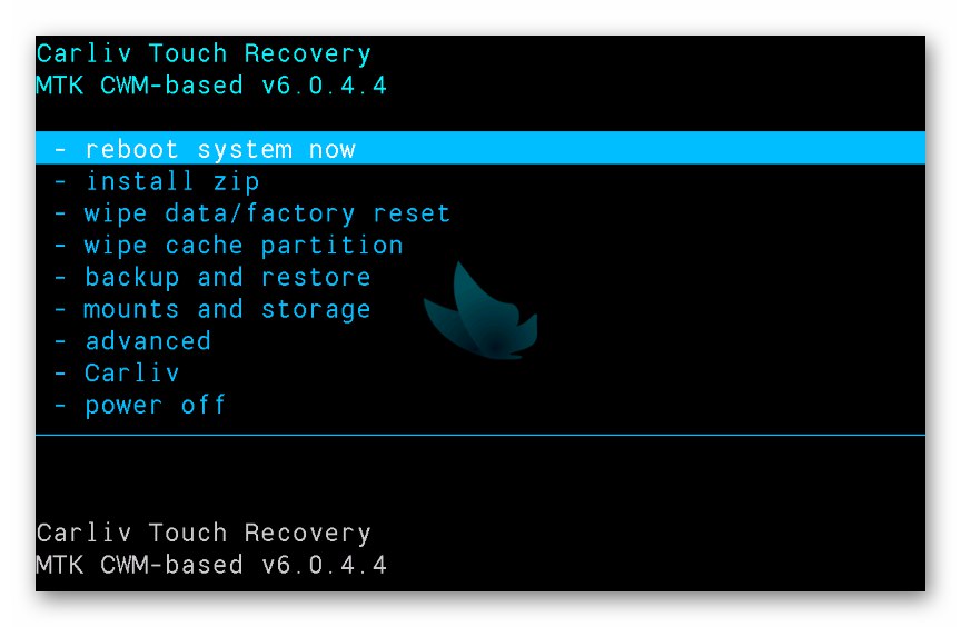 Lenovo IdeaTab S6000 Възстановяване по поръчка Carliv Touch Recovery - Главно меню