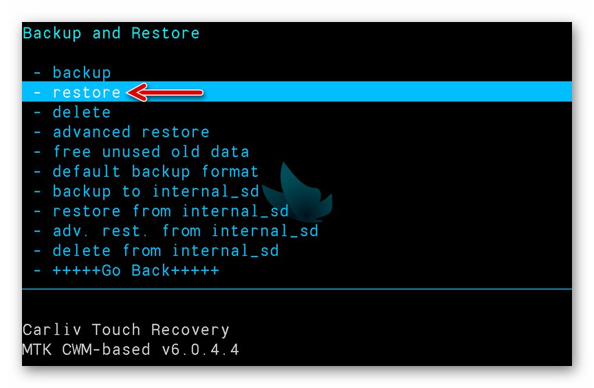 Lenovo IdeaTab S6000 Carliv Touch Recovery - възстановяване на Android от резервно копие