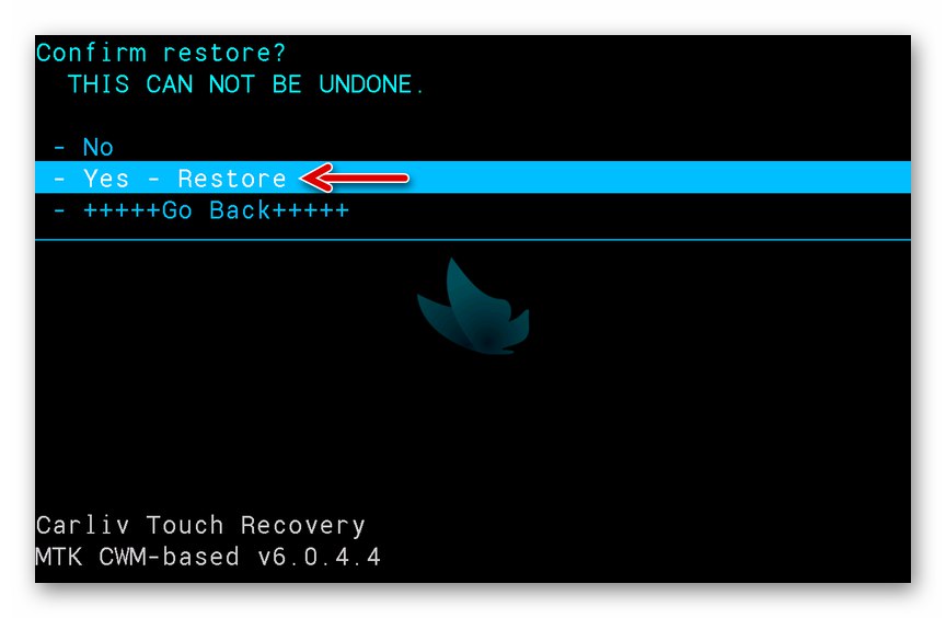 Lenovo IdeaTab S6000 Carliv Touch Recovery започнете да възстановявате таблетна операционна система от резервно копие