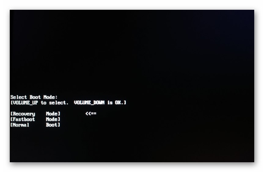 Меню на режимите за стартиране на таблет Lenovo IdeaTab S6000 - Обадете се на фабрична среда за възстановяване