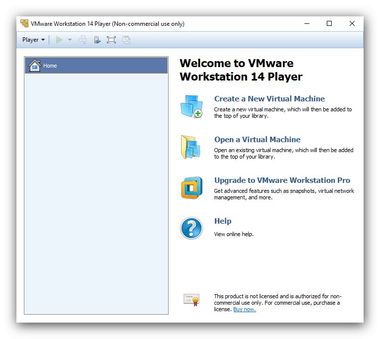 صفحه اصلی شبیه ساز macOS برای Windows 10 VMWare Workstation Player