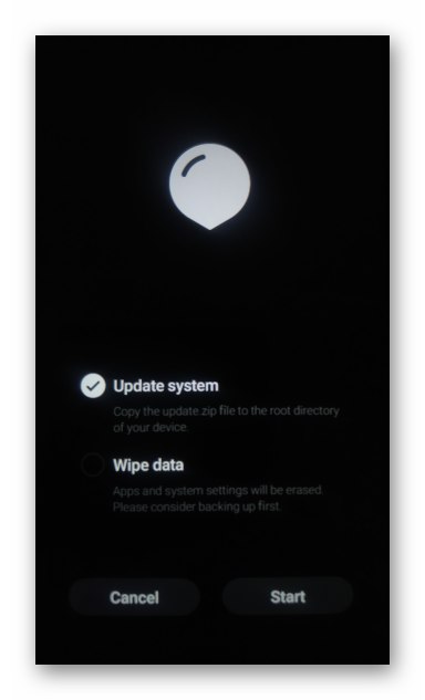 Okolje za obnovitev pametnega telefona Meizu M5s (obnovitev)