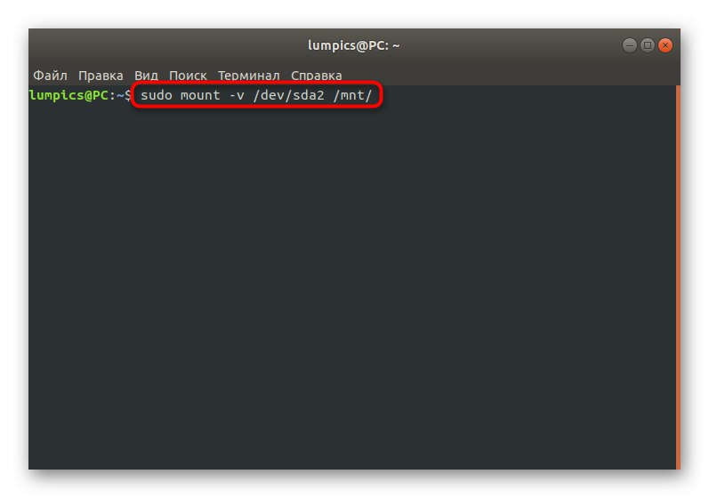 Użycie polecenia do zamontowania dysku w systemie Linux