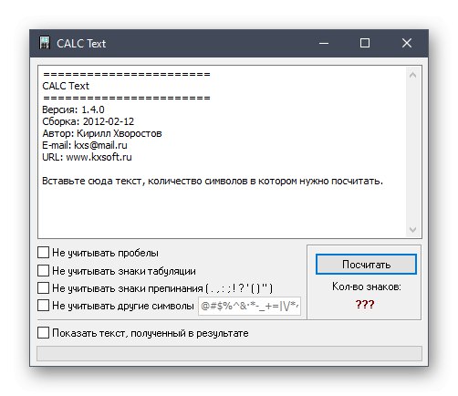 Používanie textu CALC na počítanie znakov v texte