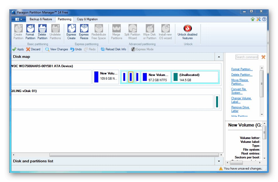 Rozbalenie disku C pomocou programu Paragon Partition Manager