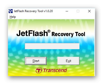 Інтерфейс програми JetFlash Recovery Tool