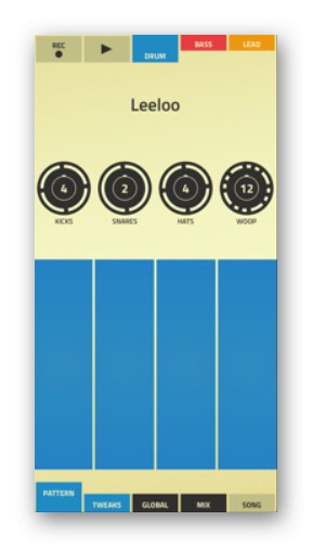 واجهة تطبيق الشكل لجهاز iPhone