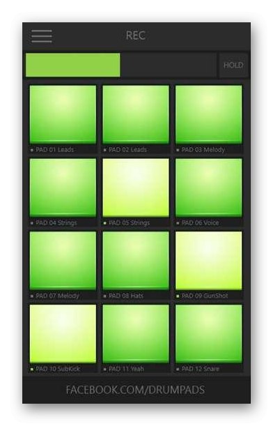 واجهة تطبيق Trap Drum Pads 24 لأجهزة iPhone