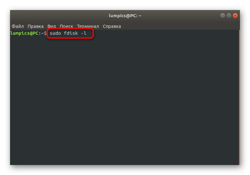 Otvorenie zoznamu diskov pre ďalšie zotavenie GRUBu v Ubuntu