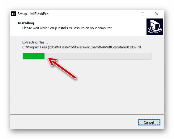 MiFlash Pro процесът на инсталиране на програмата на компютър