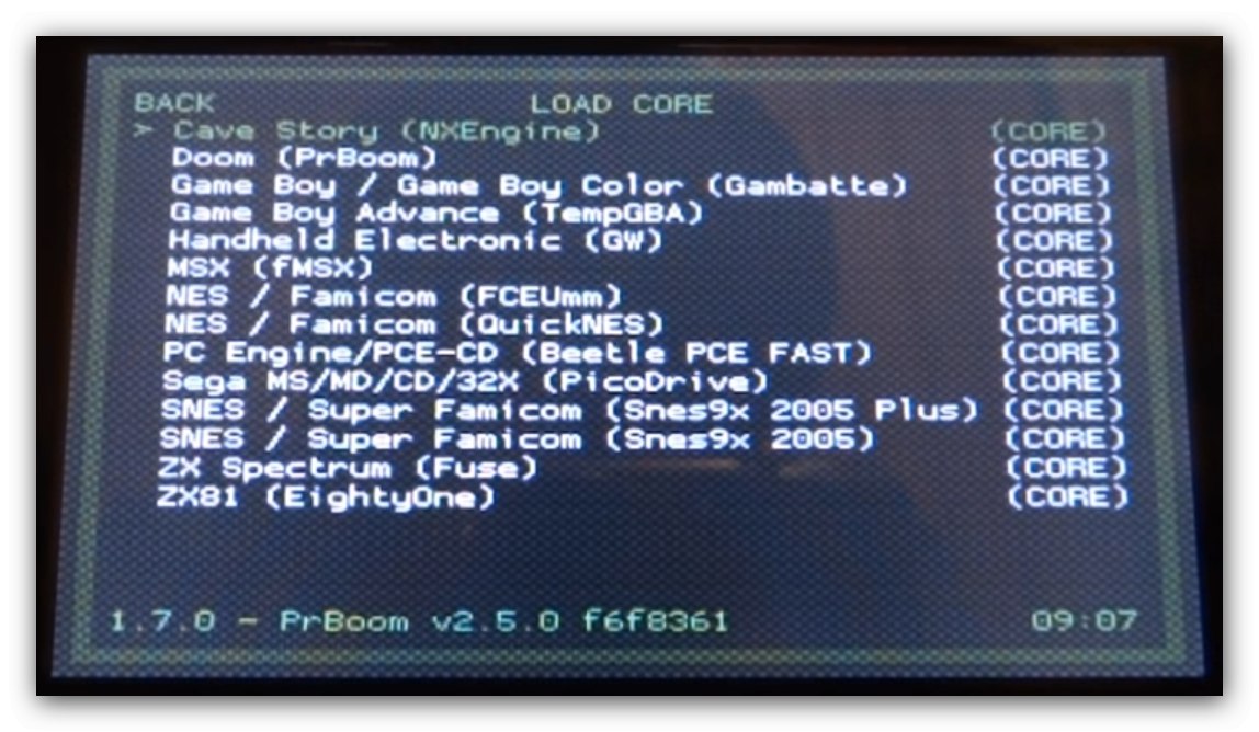 Emulator Sega RetroArch dla PlayStation Portable