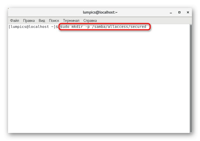 Vytvoření zabezpečené složky pro souborový server Samba v CentOS 7