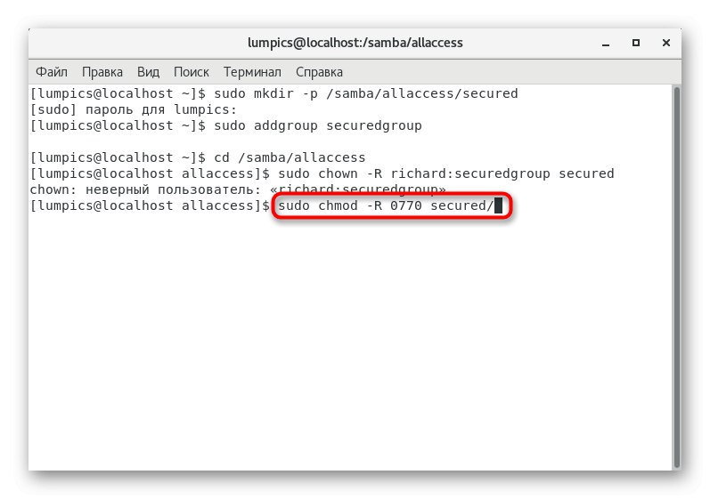 Vytváření pravidel pro uživatele zabezpečených složek Samba v CentOS 7