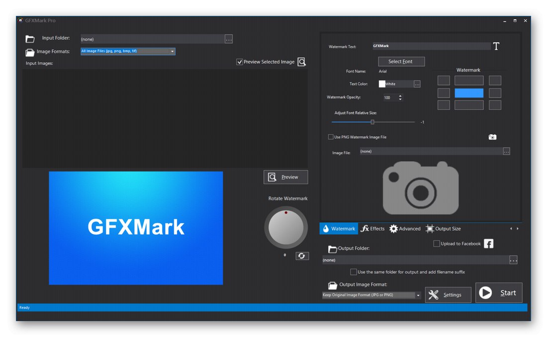 Vytvoření vodoznaku prostřednictvím programu GFXMark