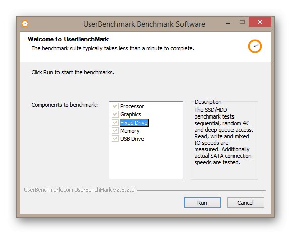 Používanie UserBenchmark na testovanie SSD